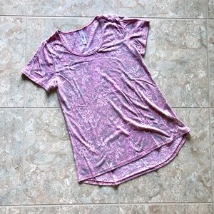 LuLaRoe Paisley Burnout Hi-Low Top